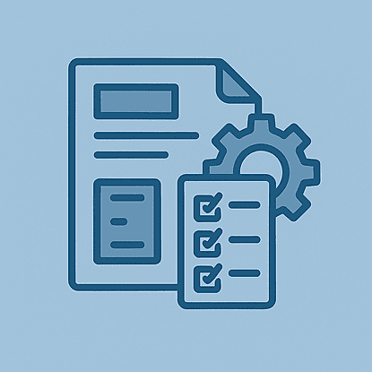 Illustratie voor administratieve tools die we ontwikkelen.