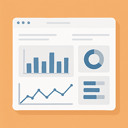 Illustratie voor rapportering en dashboards die we ontwikkelen