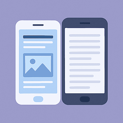 Illustratie voor mobiele toepassingen die we ontwikkelen